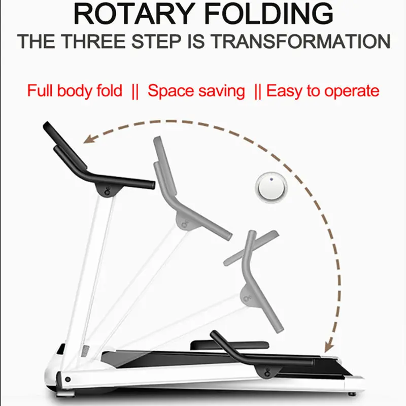 Многофункциональная Складная мини домашняя беговая дорожка для фитнеса