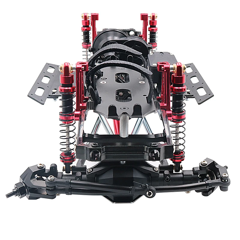 KYX Racing 313 мм Колесная база металлический каркас шасси комплект для RC Гусеничный автомобиль Axial SCX10 II 90046