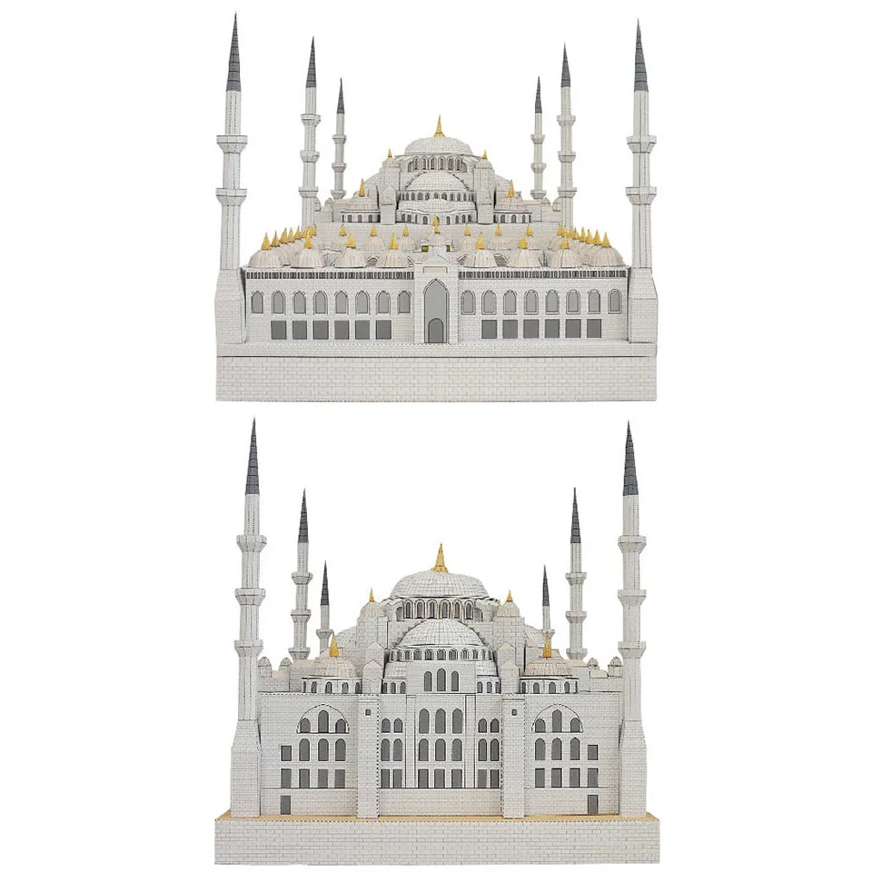 Turkey Sultan Ahmet Camii Temple 3D Paper Model House Papercraft DIY Art Origami Building Teens Adult Handmade Craft Toys QD-202 | Игрушки и