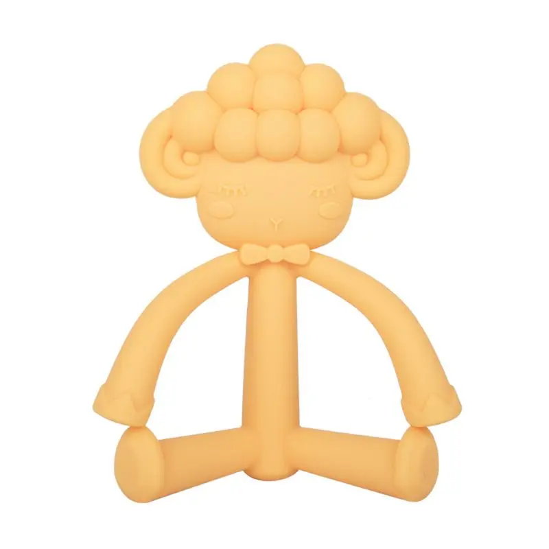 

2020 Food Grade Silicone Sensory Chewable Toy Silicone Teether Chew Necklace For Baby