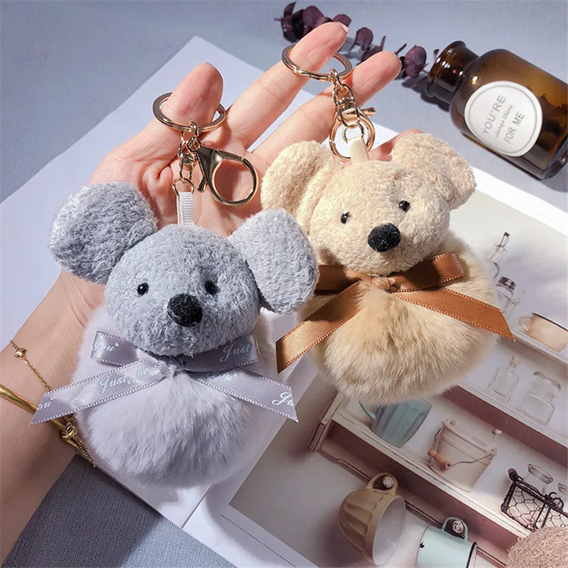 Милый плюшевый брелок в виде мышки кролика Рекс мягкий помпон для волос крыса