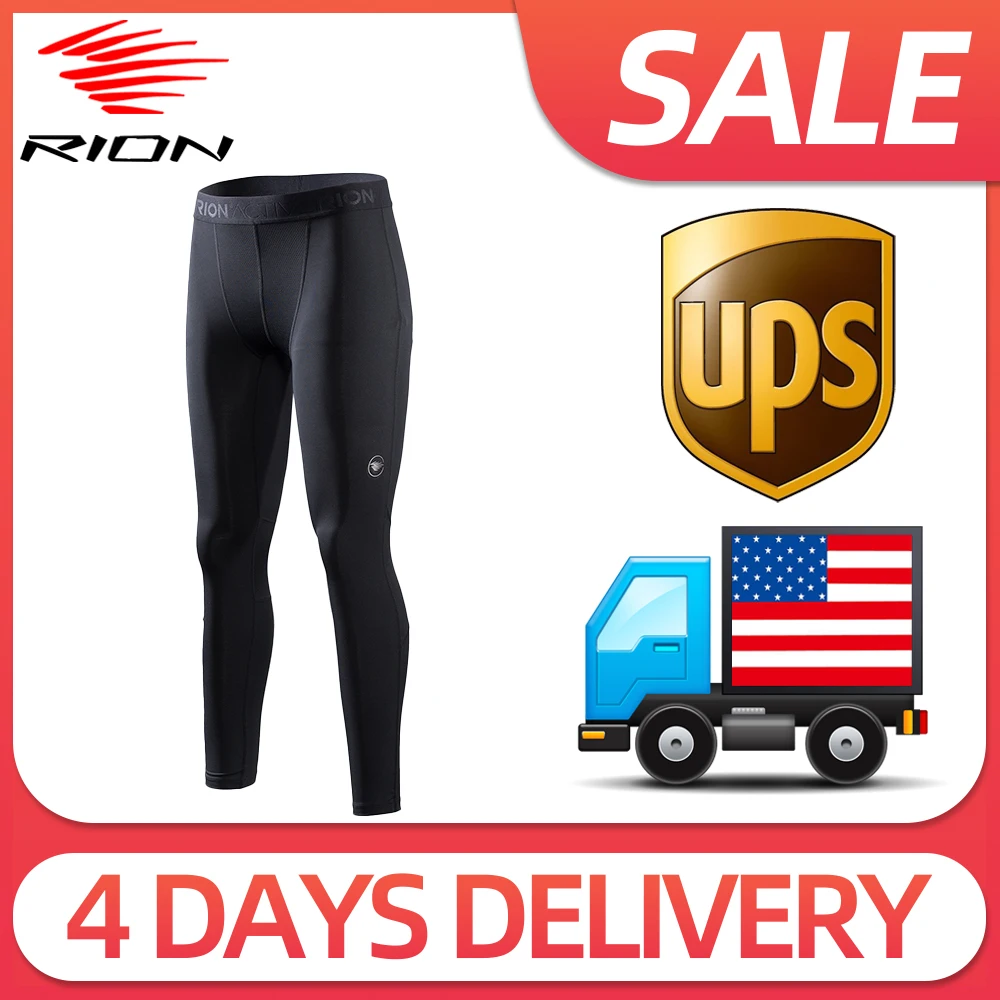 

RION Active Men's Running Sportswear Workout Compression Underwear Jogging Baselayer Tights Men's Sports Pants Gym Leggings
