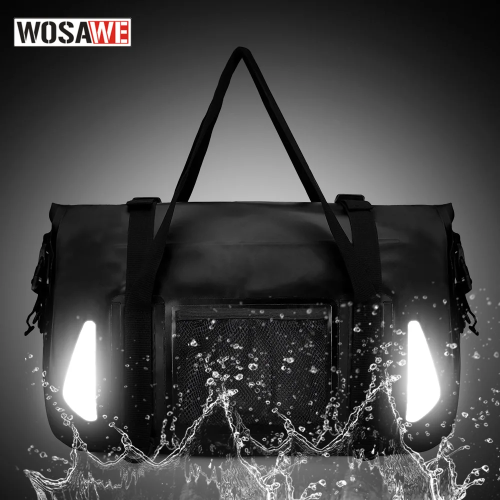 WOSAWE 20-35L сумка для мотоцикла водонепроницаемая на плечо хранения рюкзак задний
