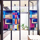 Цветная сетчатая оконная пленка, дневная непрозрачная Туалетная пленка с защитой от освещения для ванной, оконная бумага с защитой от вскрытия