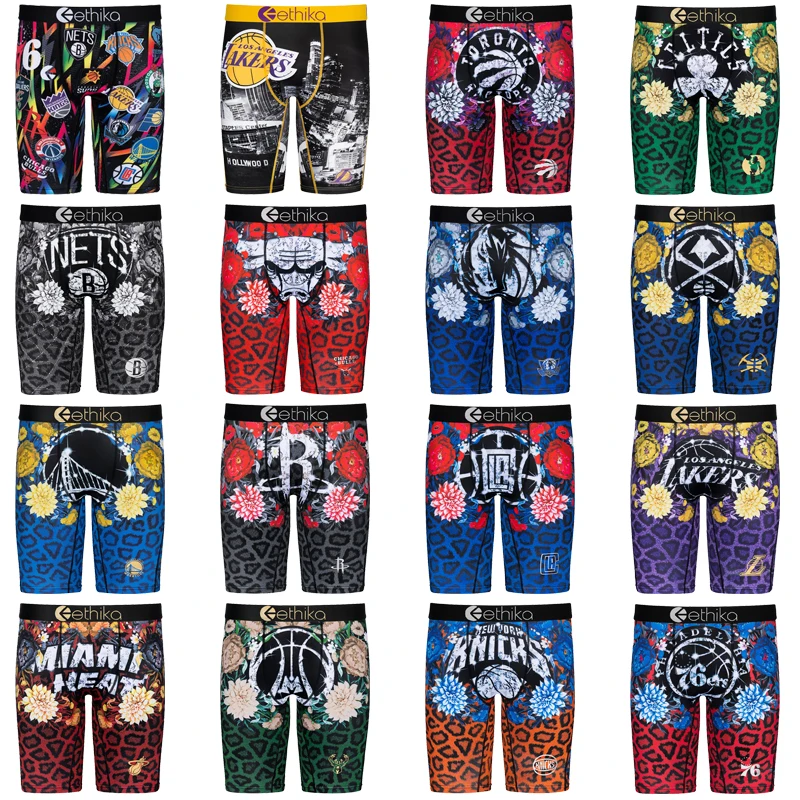 

2021 New Ethika LAKER DRIP n b a Basketball Team Jersey Men Underwear Ethika Wholesale Boxers Briefs Boxershorts