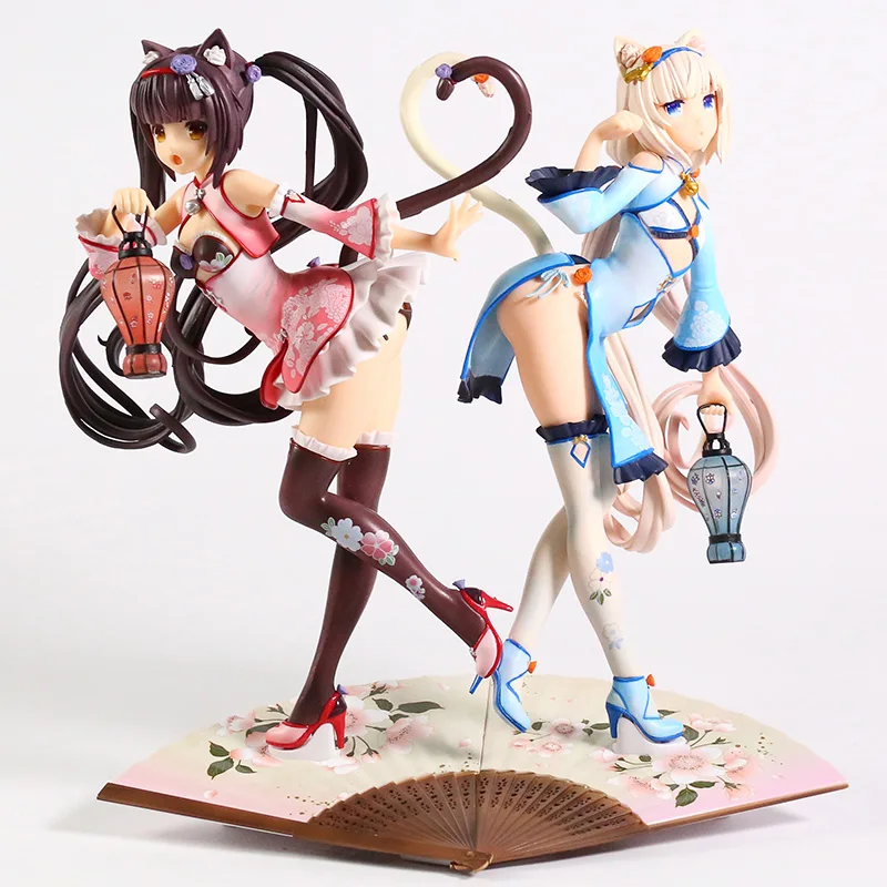Nekopara Chocola Vanilla PVC Figure Anime Figure Japanese Model Toys China Dress Collection Doll Gifts