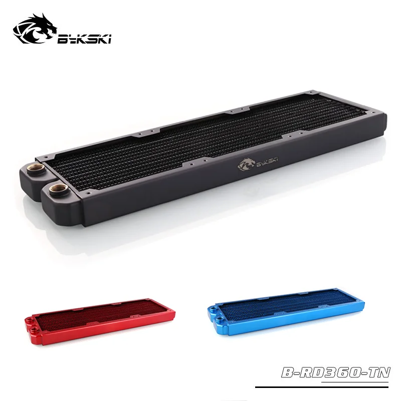 Водяное охлаждение Bykski 360 мм полностью медный латунный радиатор тонкий