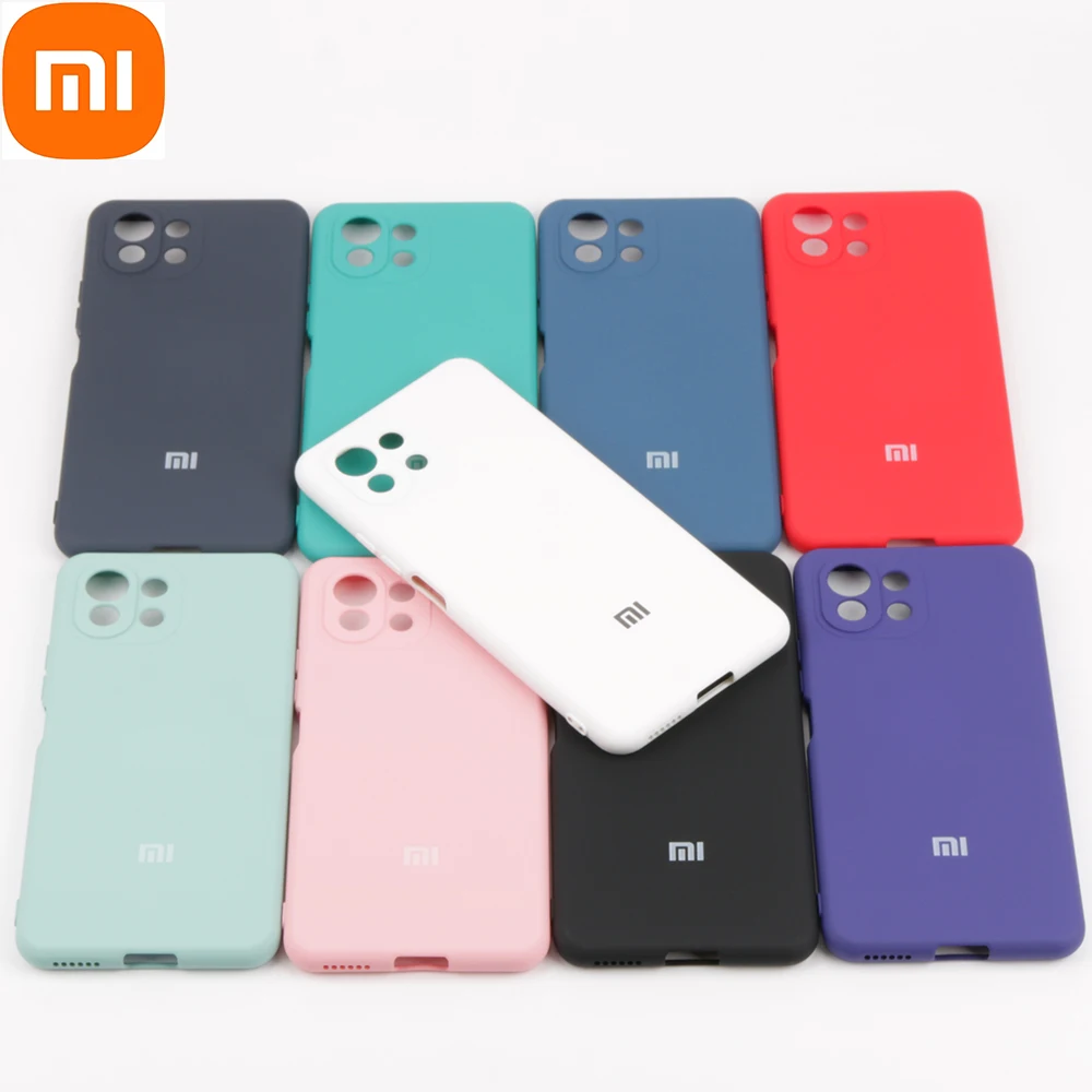 

For Mi 11 lite Cover Case for Xiaomi Mi 11 lite Original Liquid Silicone Case