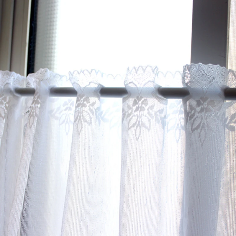 1 шт. карманные кружевные сетчатые Короткие шторы для кухни двери шкафа гардероба