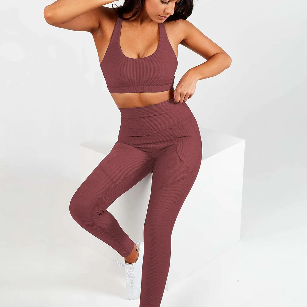 

Gym Set Women Fitness Yoga Set High Stretchy Quick-drying Yoga Clothes Workout Sport Set Sports Bra High Waist Sports Legging