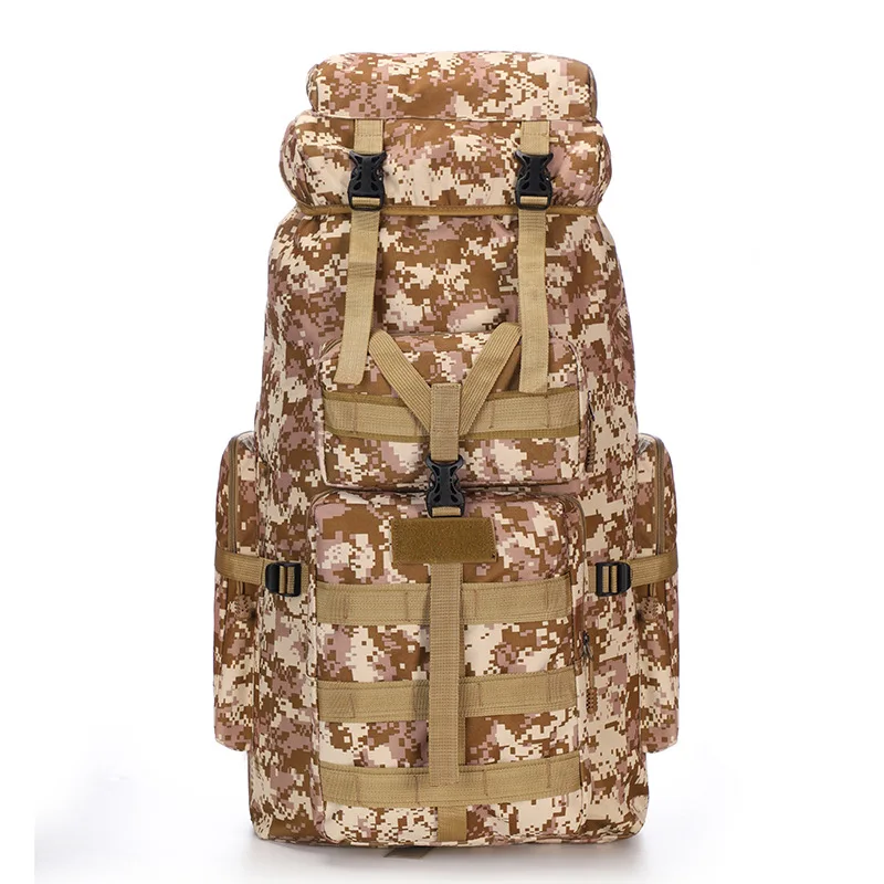 

GAMPORL 75L Large Capacity Outdoor Mountaineering Bag Tactical Camouflage Sports Backpack Oxford Cloth Cross-Country Hiking Bag