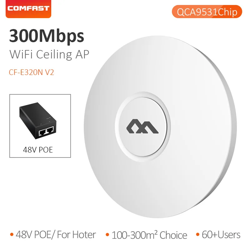 Wi fi роутер Comfast 300 Мбит/с 2 4 ГГц|Беспроводные роутеры| |