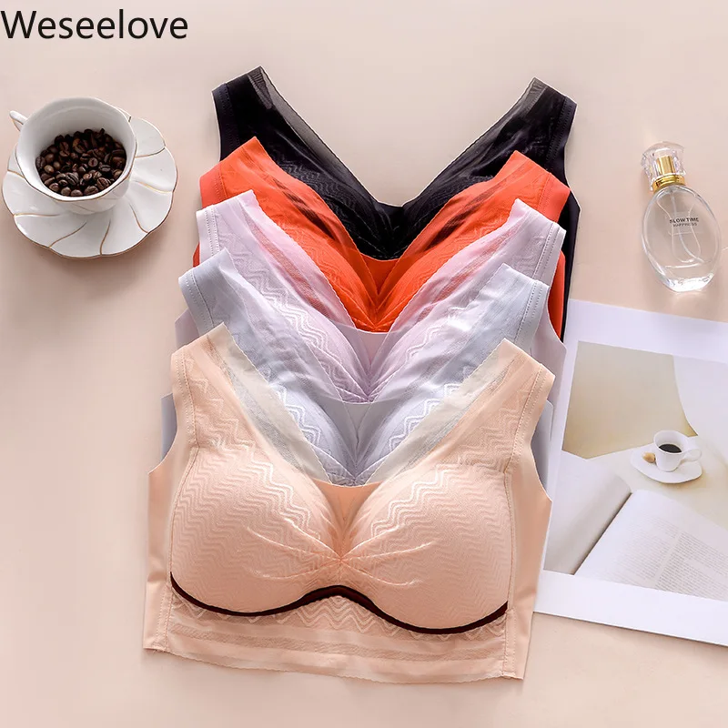 Фото Бюстгальтер Weseelove для женщин большие размеры женское нижнее белье сексуальный Бюстгальтер Weseelove для женщин большие размеры женское нижнее белье сексуальный
