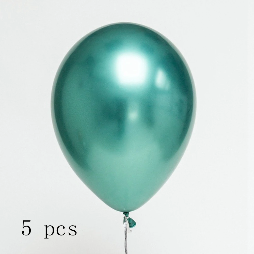 5pcs metallic green 1 шт., 7 трубок, подставка для воздушных шаров, держатель воздушных шаров для шаров, 100 точек, клеевые шары в горошек, поддержка шаров, Свадебная вечеринка, Рождество, год - Цвет: 5pcs metallic green