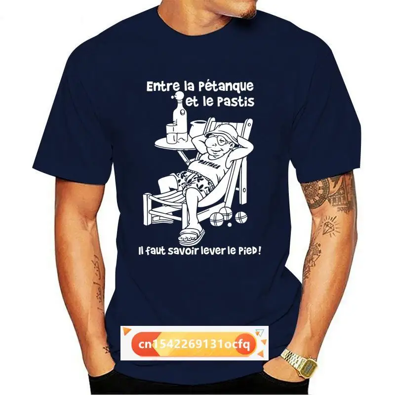 

entre la petanque et le pastis t shirt men Design 100% cotton S-XXXL Kawaii Interesting Funny Spring Autumn Natural tshirt