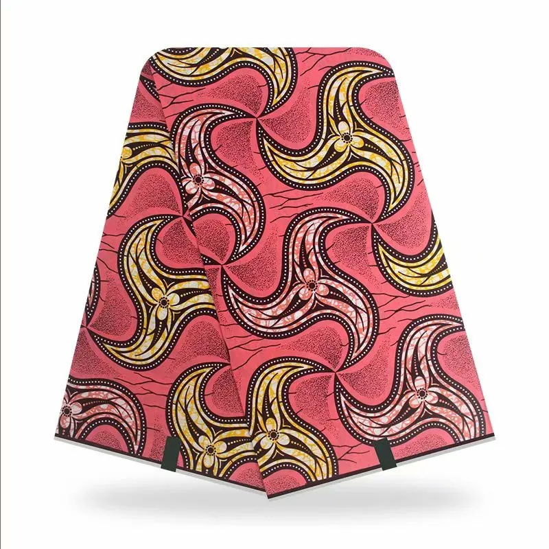 

Newest Veritable Fabric Wax African Guaranteed 100% Cotton 6 Yards/piece High Quality Ankara Fabric Real Batik Print Wax-O132