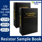 Комплект резисторов 1210 2010 2512 5%  SMD Book SMT Chip резистор в ассортименте 170 значения 0R-10M