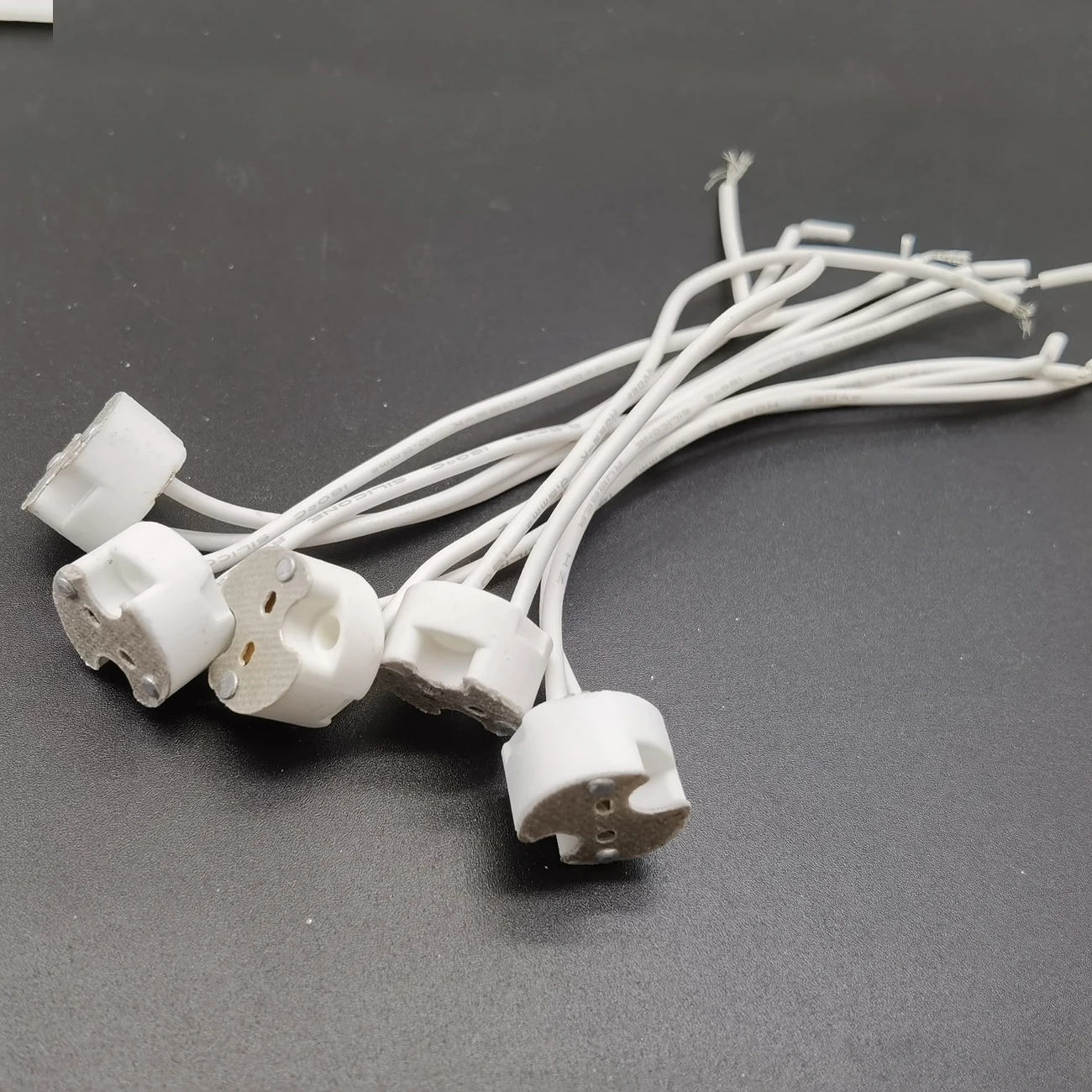 Держатель лампы MR16 MR11 GU5.3 G4 основание для с проволокой керамическая галогенная