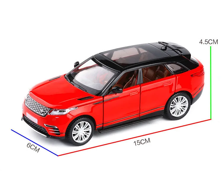1:32 весы велар внедорожник сплав Модель автомобиля игрушки черный красный синий с