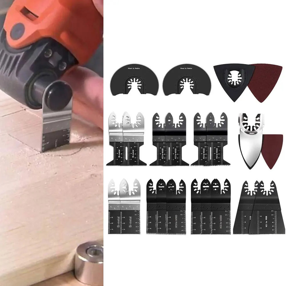 

Oscillating Saw Slices Professional Wood Metal Plastic Multitool Quick Release Saw Slices Multifunctional Repair Tools 40Pcs New