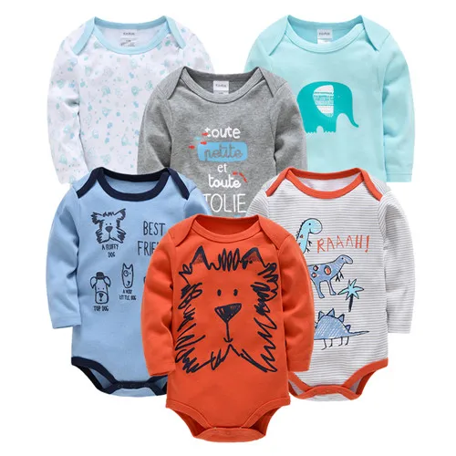 6ZHY1 Carters/Одежда для маленьких девочек с длинными рукавами; хлопковое боди; dziecko ropa de bebe; Рождественский комплект; детское боди; bebe; детская одежда; комбинезоны для мальчиков - Цвет: 6ZHY1