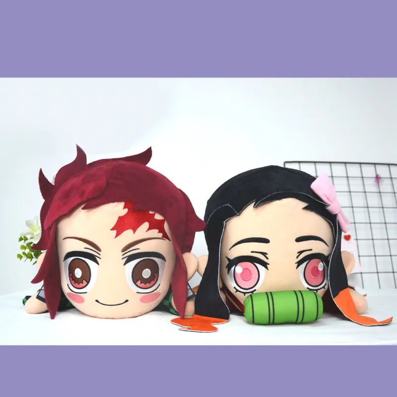 

Игрушечная плюшевая кукла-Рассекатель демонов Kimetsu No Yaiba Kamado Nezuko фигурка амиме камадо танджиро материал для косплея 40 см подушка