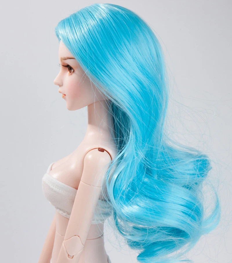 1/4 Bjd кукла парик для 18 см голова коричневый серебряный кофе молочный чай