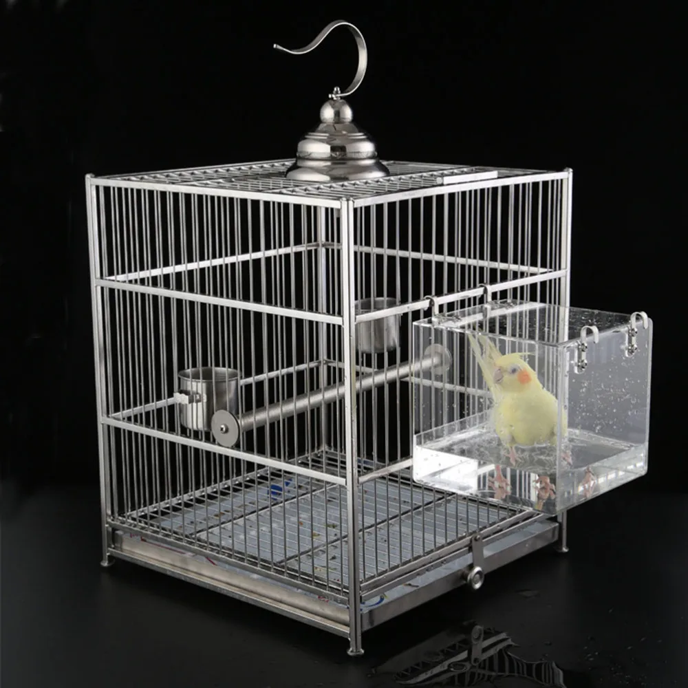 

Acrylic Thickened Bathing Tub Transparent Birds Shower Basin Hanging Cleaning Tool (Size)