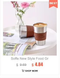 Soffe New Style Food Grade Stainless Steel Coffee Mug Cup Suitable For Office Home Anti-scalding Portable Travel Water Bottle