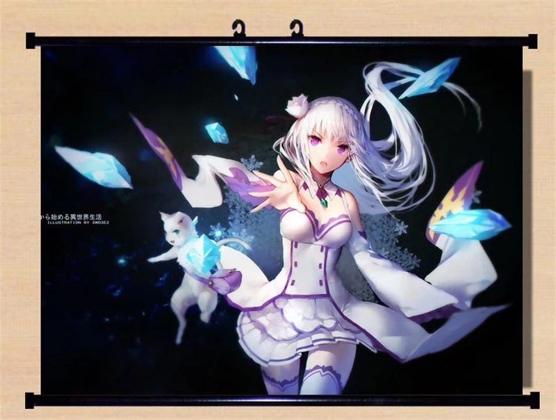 1 шт. постер с рисунком из аниме Re:Zero kara Hajimeru Isekai Seikatsu | Тематическая одежда и