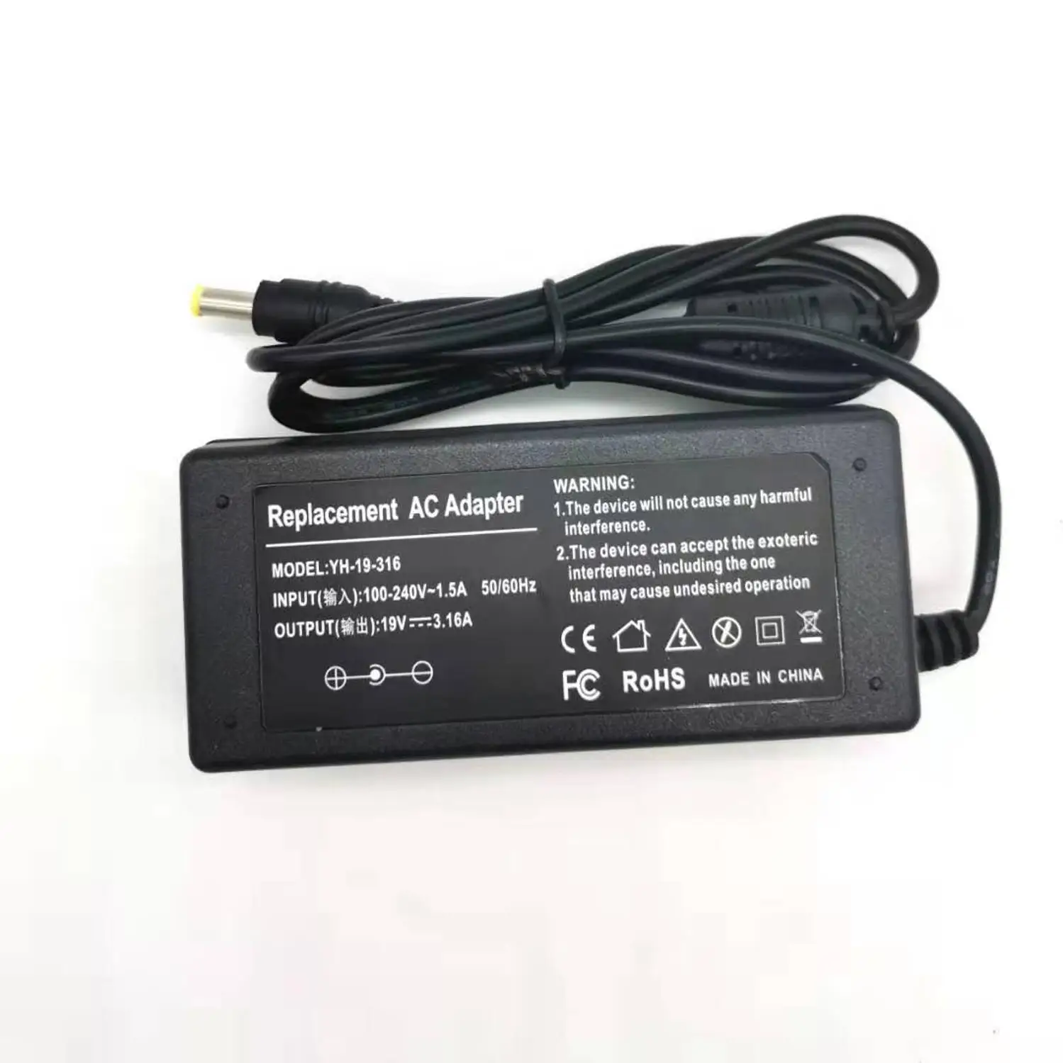 19V 3.16A 5 5*3 0 мм питания переменного тока ноутбук адаптер для samsung R429 RV411 R428 RV415 RV420 RV515