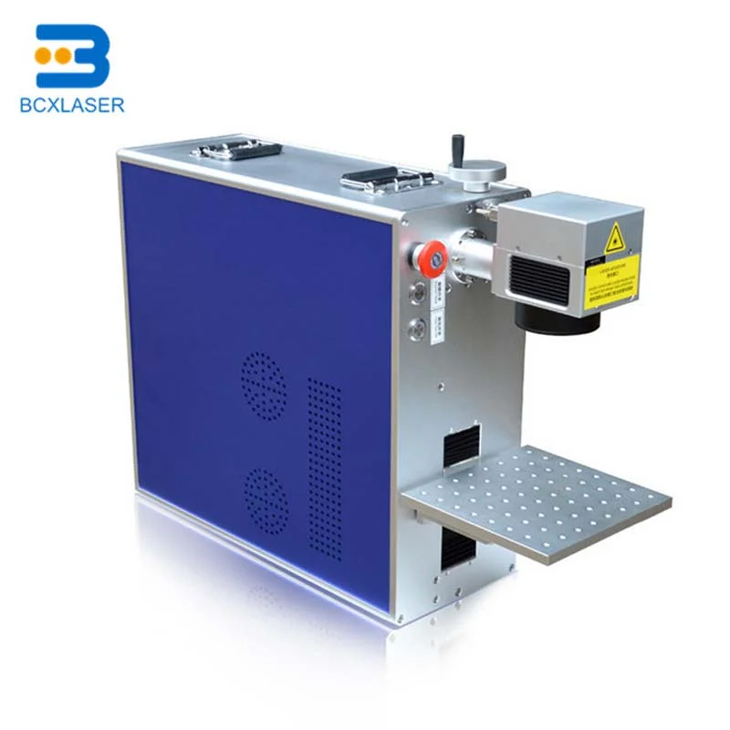 

30W50WPortable Fiber Laser Marking Machine for metal jewelry with rotary