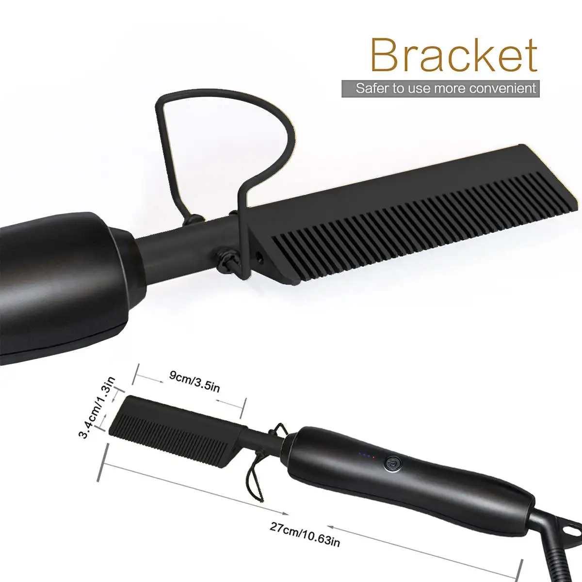 

Hair Straightener Flat Irons Straightening Brush Hot Heating Comb Hair Straight Styler Corrugation Curling Iron Hair Curler Comb