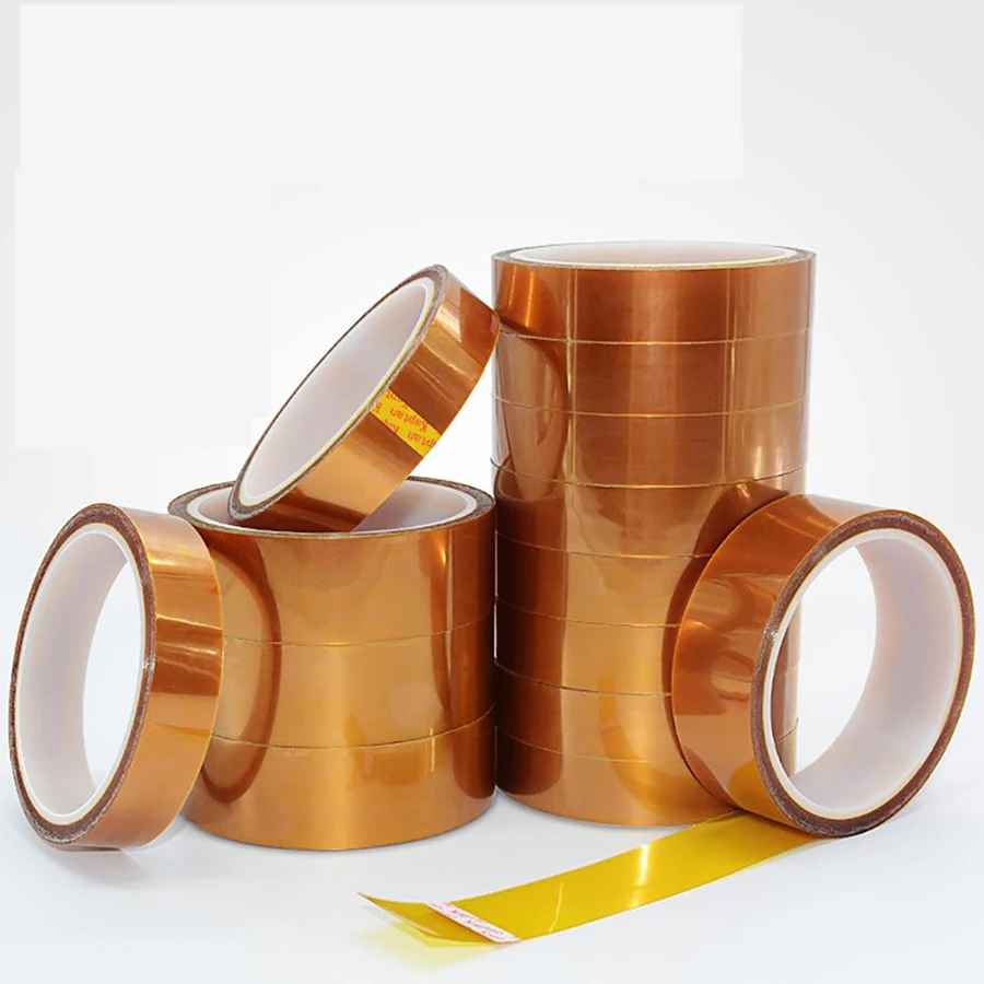 

10M/Roll Double-sided Kapton Tape Adhesive Thickness 0.095mm High Temperature Heat Resistant Polyimide