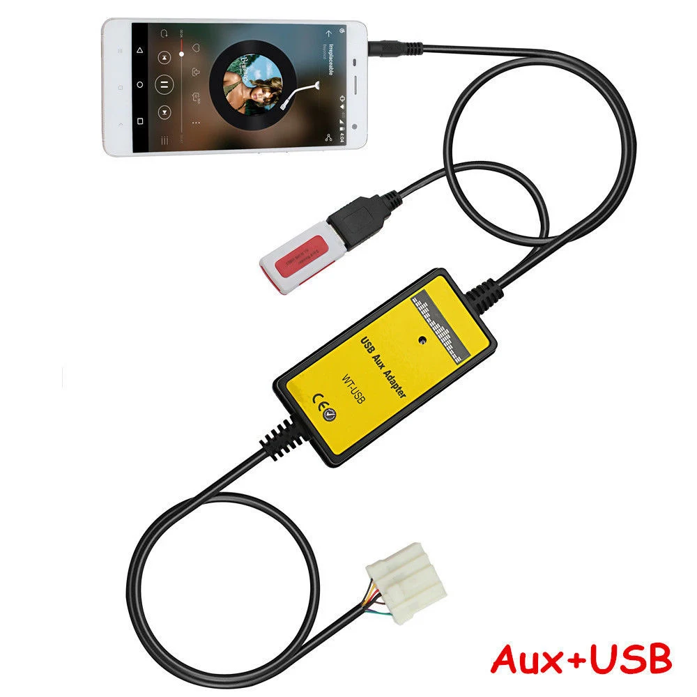 Car USB/SD MP3 Player Interface AUX-IN Adapter For Mazda 323 MX5 Miata MPV | Автомобили и мотоциклы