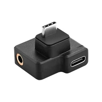 usb c audio adapter for dji osmo action camera type c male to female 3 5mm aux microphone jack converter