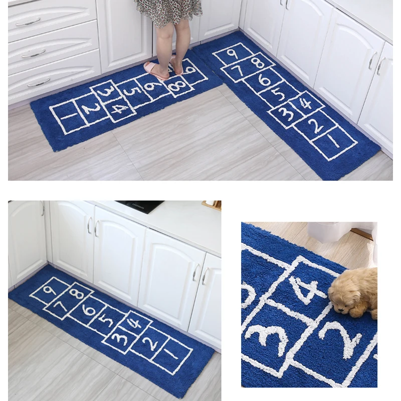 Коврик для кухни с номерами коврик Enfant Chambre Tapis Fourrure напольный из хлопка ковер