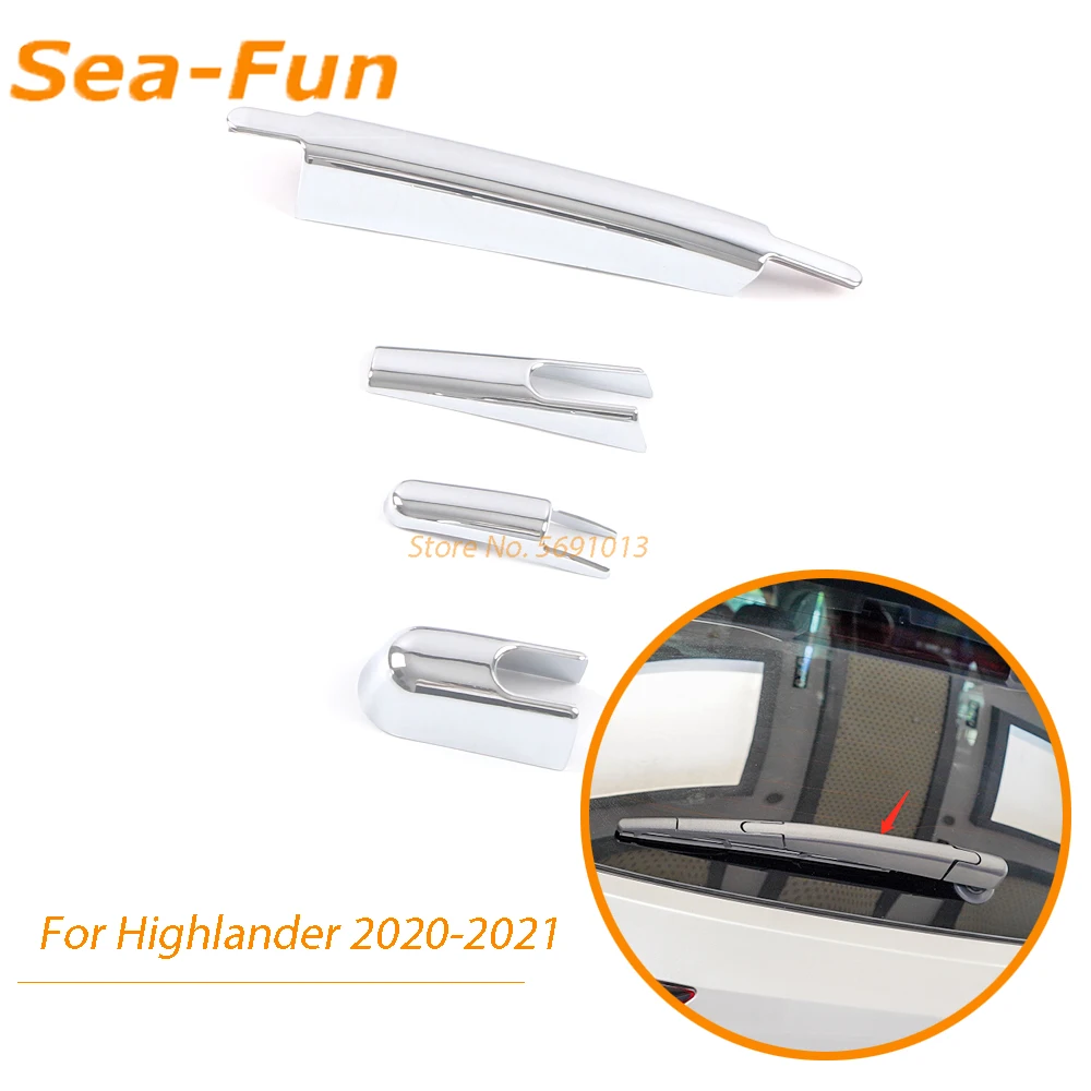 

Крышка стеклоочистителя для Toyota Highlander 2020 2021 2022, декоративная рама, хромированные аксессуары для интерьера из АБС-пластика