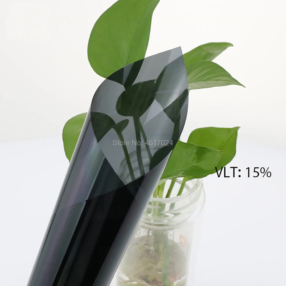 50 см x 200 2 мил VLT15 % угольная Тонировочная пленка для окон окрашенная автомобильные