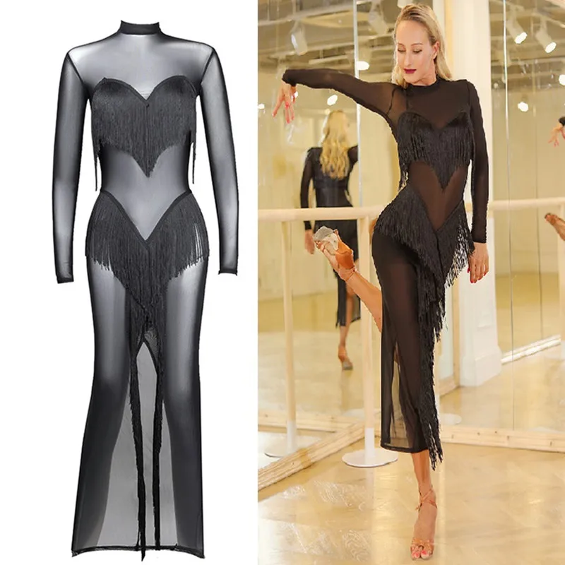 Платье для латинских танцев Сексуальная Одежда перспективное платье на шесте