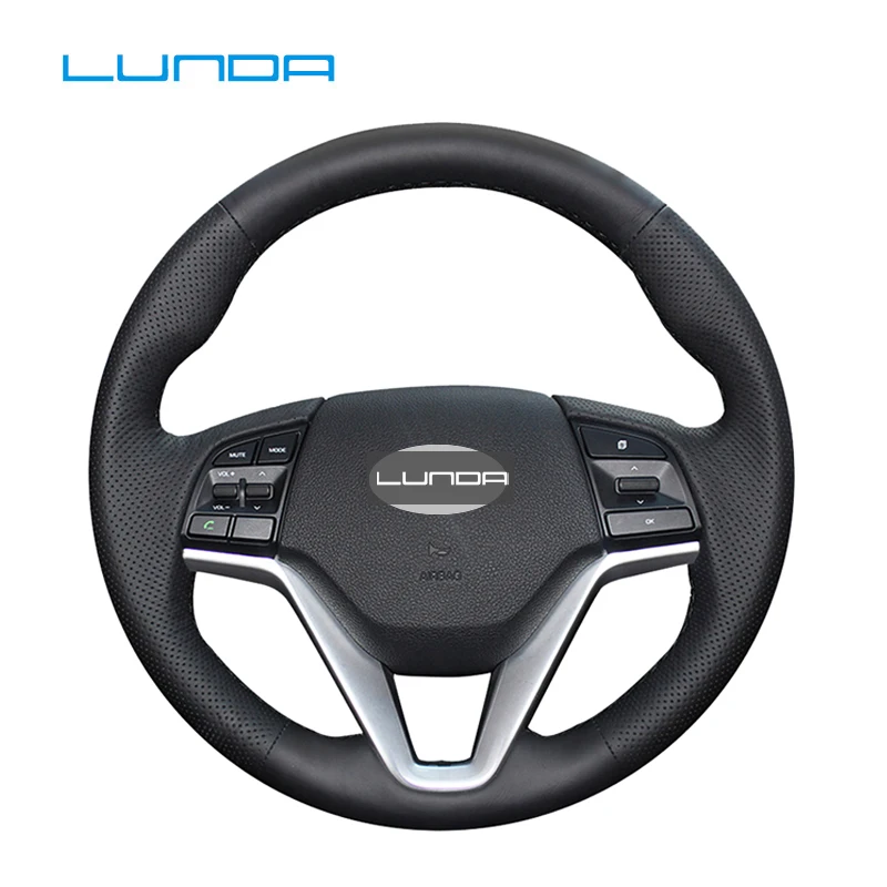 Искусственная кожа ручной работы для Hyundai Tucson 3 2015 2016 2017 2018 2019|Чехлы на руль| |
