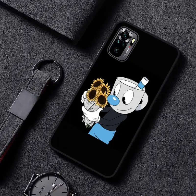 

cartoon cute Cuphead Phone Case For Xiaomi redmi mi note 9 9a 8 8a 10 9 9s 8 8t 7 9t 10 pro max mobile bags