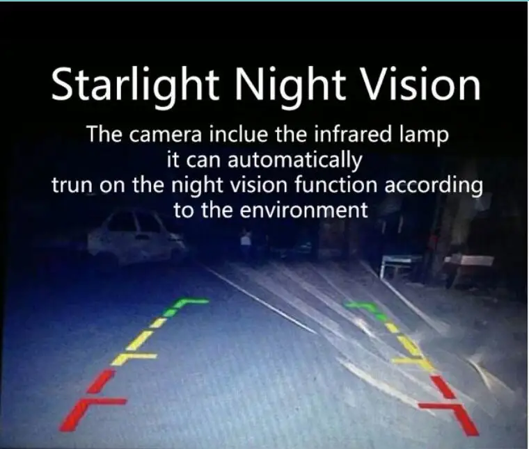 Автомобильный Универсальный провод 12 в 190 широкоугольный Вид AHD Starlight камера