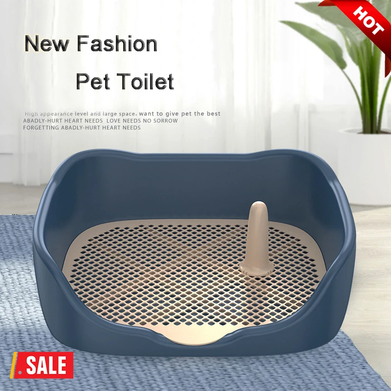 

Pets Portable Toilet Plastic Double Layer Tray Dogs Training WC Pee Pad Puppy Cats washable Pets Toilet fashion Cleaning product