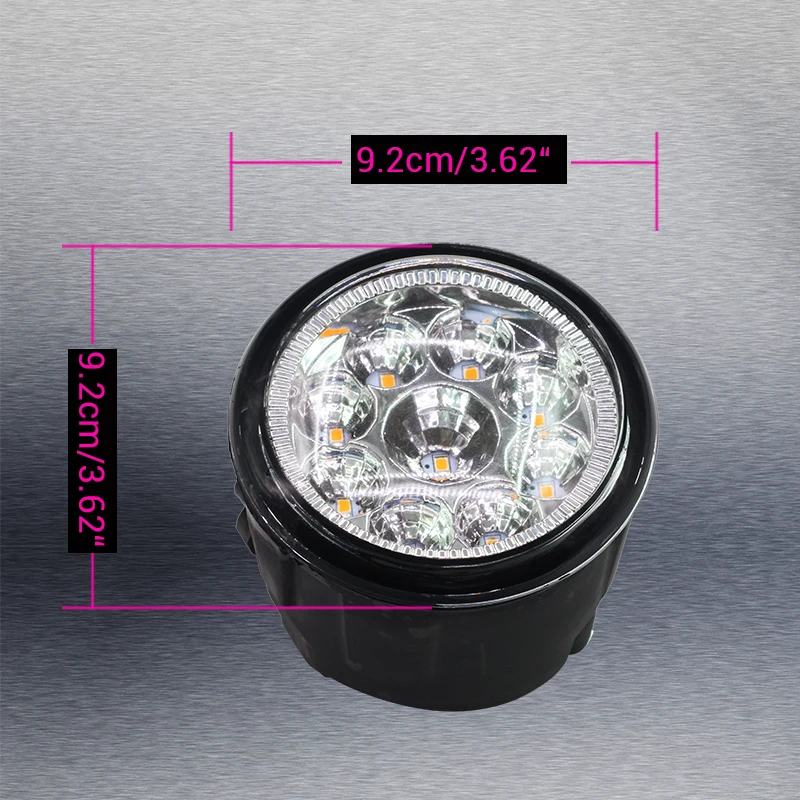 Cawanerl 1 пара автомобиля левый + правый туман светильник светодиодный дневного DRL DC