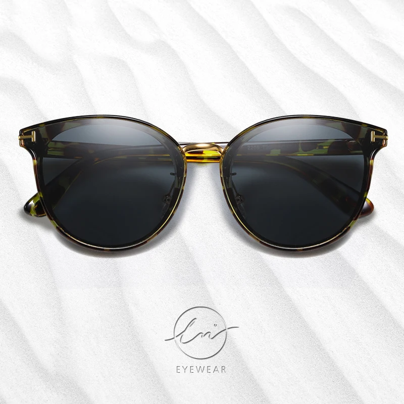 Мужские и женские солнцезащитные очки LM брендовые дизайнерские круглые