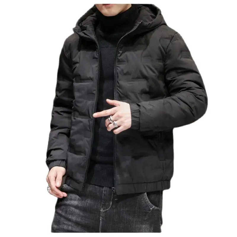 Warm Thick Men Parka Jackets Winter Casual Mens  Warm Hooded Coats Male High Quality  Windbreak Cotton Padded Down Jacket