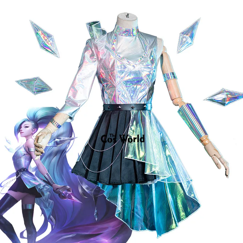 LOL KDA Универсальный Серафин платье суперзвезды униформа наряд игры Косплей костюмы