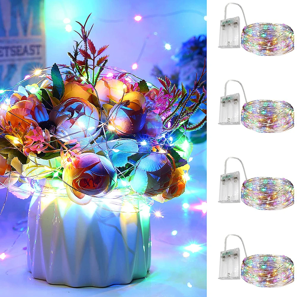 

3M 30 LED Lights Christmas Fairy String Lights Battery Operated Festoon Garland On Window New Year Wedding Party Decoration