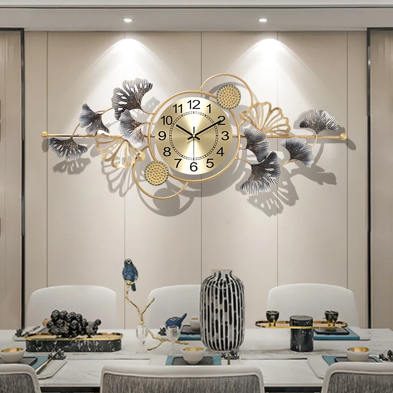 

Nordic Wall Clock Living Room Home Fashion Clock Restaurant Creative Wall Watch Modern Minimalist Light Luxury Wall Clock